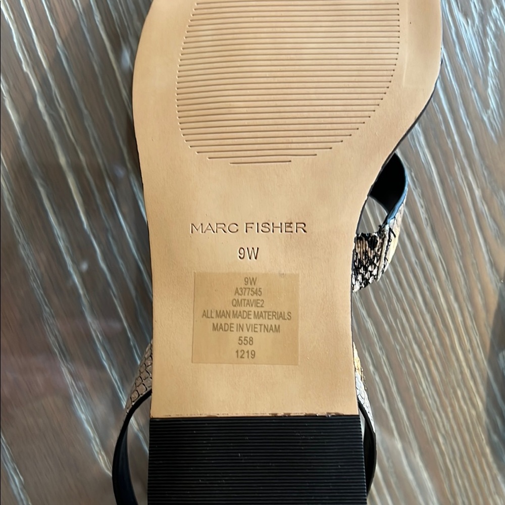 Marc Fisher Snake Print Sandals - Picture 6 of 6
